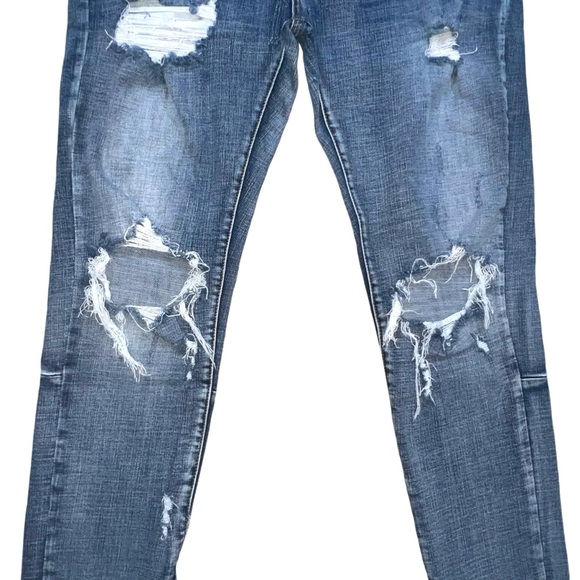 MNML Men’s Distressed Button-Fly Jeans 36x34 - Picture 3 of 11